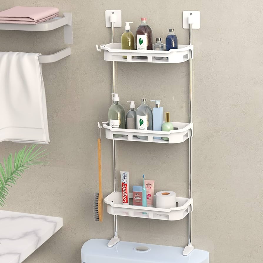 3 layer Multifunctional kitchen & Bathroom Wall Storage Organizer Rack - Image 2