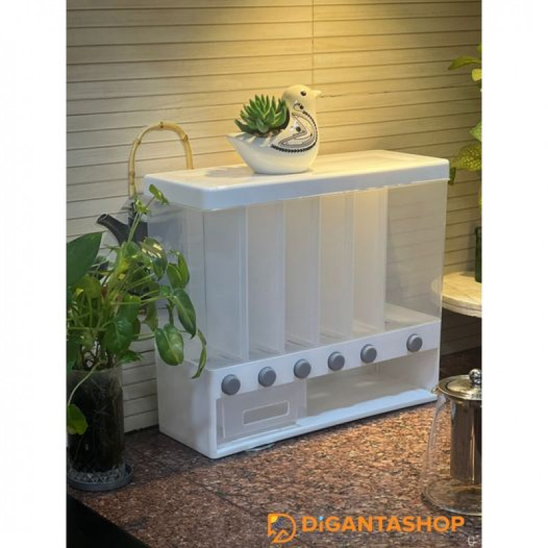 Wall-Mounted Multi-Section Grain & Rice Dispenser - Image 6