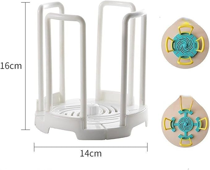 TABKER Dish Rack Retractable Desktop Bowl Holder Kitchen Organizer - Image 4