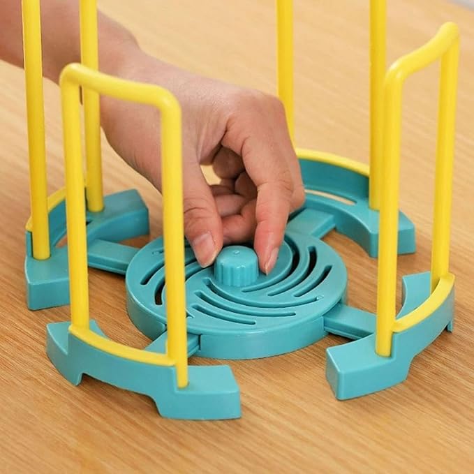 TABKER Dish Rack Retractable Desktop Bowl Holder Kitchen Organizer - Image 3