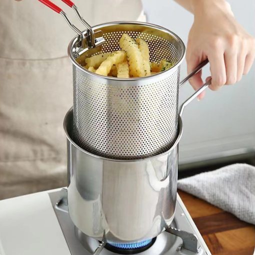 Stainless Steel Portable Deep Frying Pot (304 Grade)
