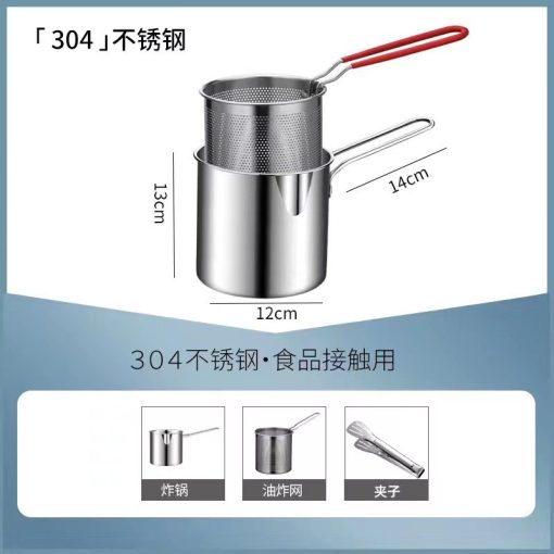 Stainless Steel Portable Deep Frying Pot (304 Grade) - Image 4