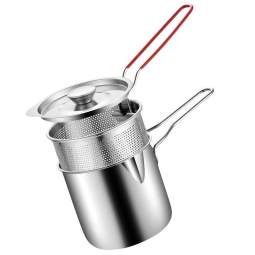 Stainless Steel Portable Deep Frying Pot (304 Grade) - Image 3